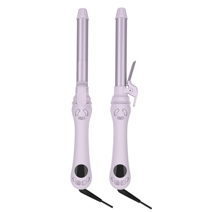 New Version Lanvier Rotating Curling Iron 1 / 1.25 Inch Automatic Curling Wand for Waves; Tourmaline Ceramic Self Curler with 2 Rotating Speed, 11 Adjustable Temperature & Dual Voltage for Worldwide Use